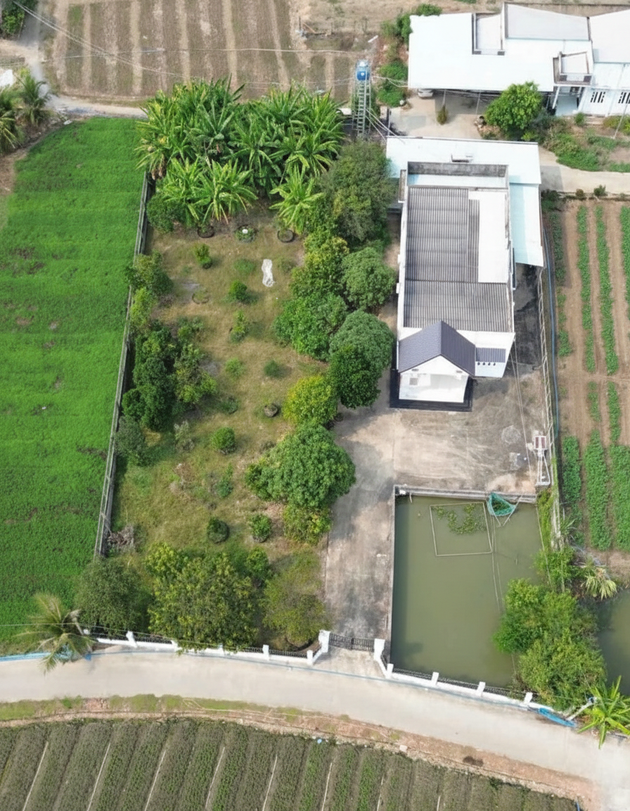 Bán nhà vườn 1749m² ấp lộc trung xã mỹ lộc, huyện cần giuộc cũ 