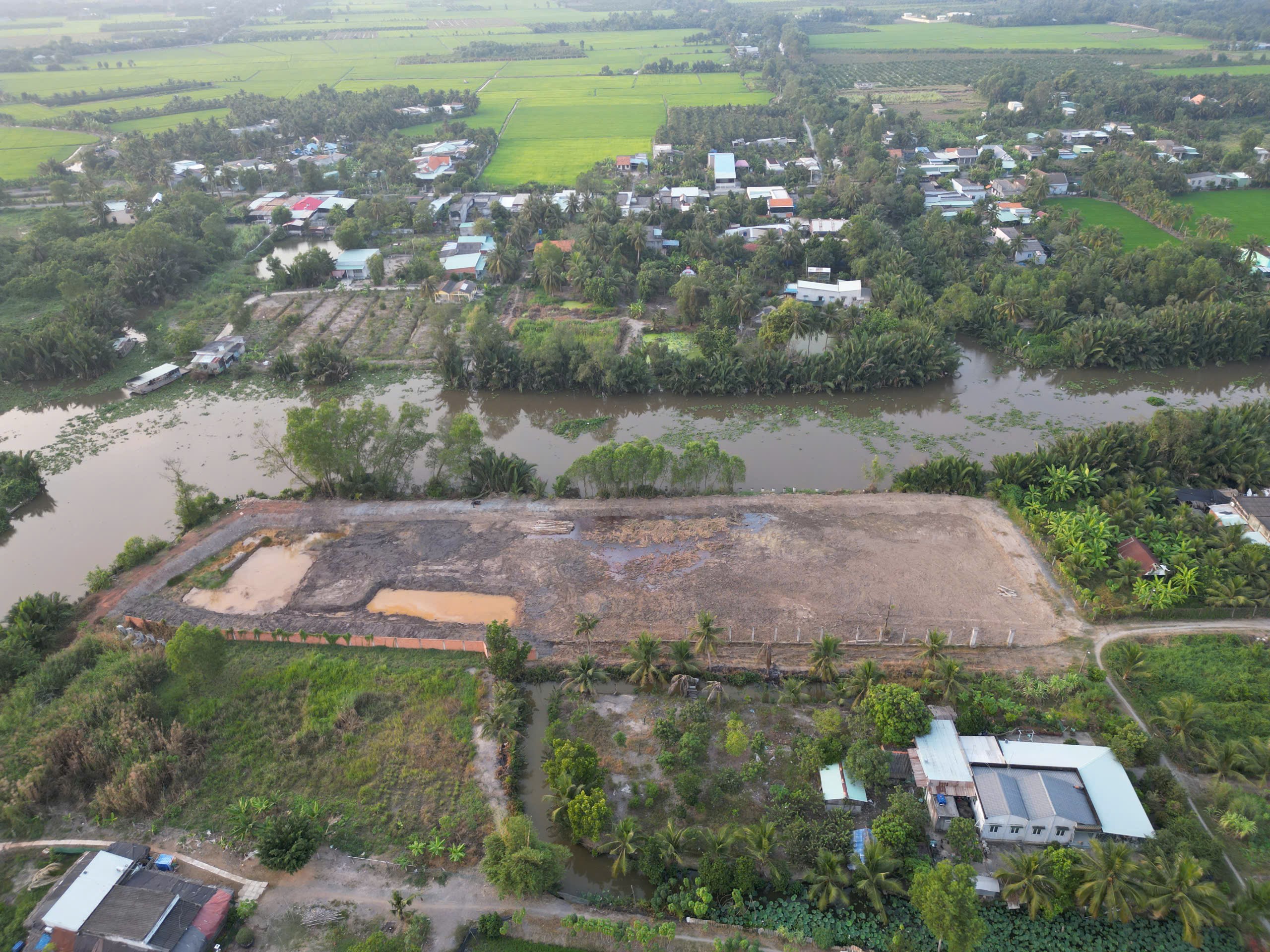 Bán đất 5800m² 2 mặt tiền sông bến lức xã tân bửu bến lức