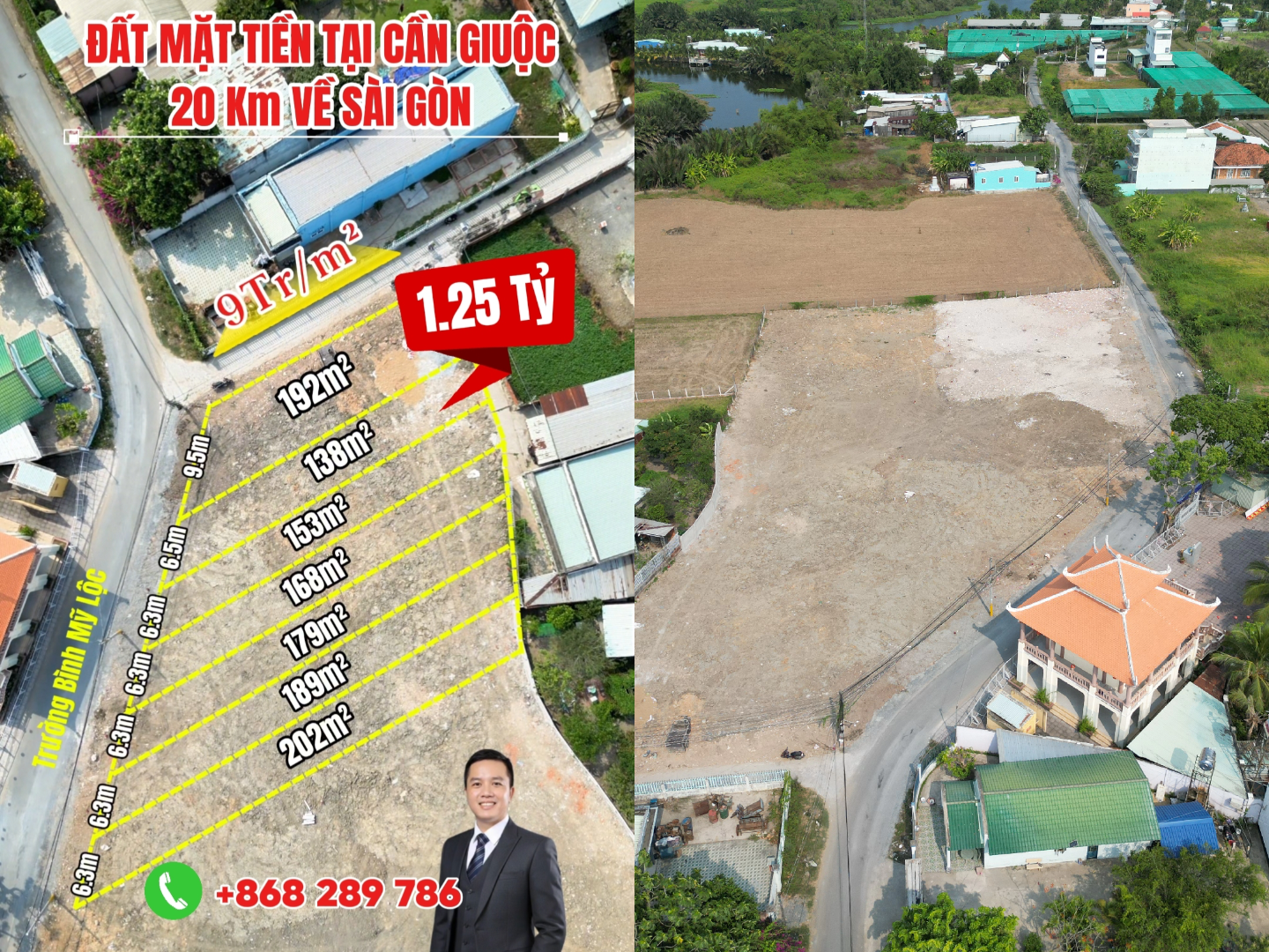 Bán đất mặt tiền nhựa – mỹ lộc, cần giuộc | chỉ từ 1.25 tỷ