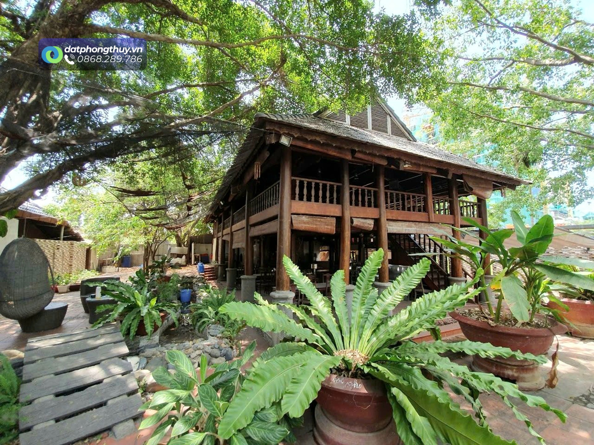Bán biệt thự gỗ sân vườn 500m² tại phước kiển, nhà bè