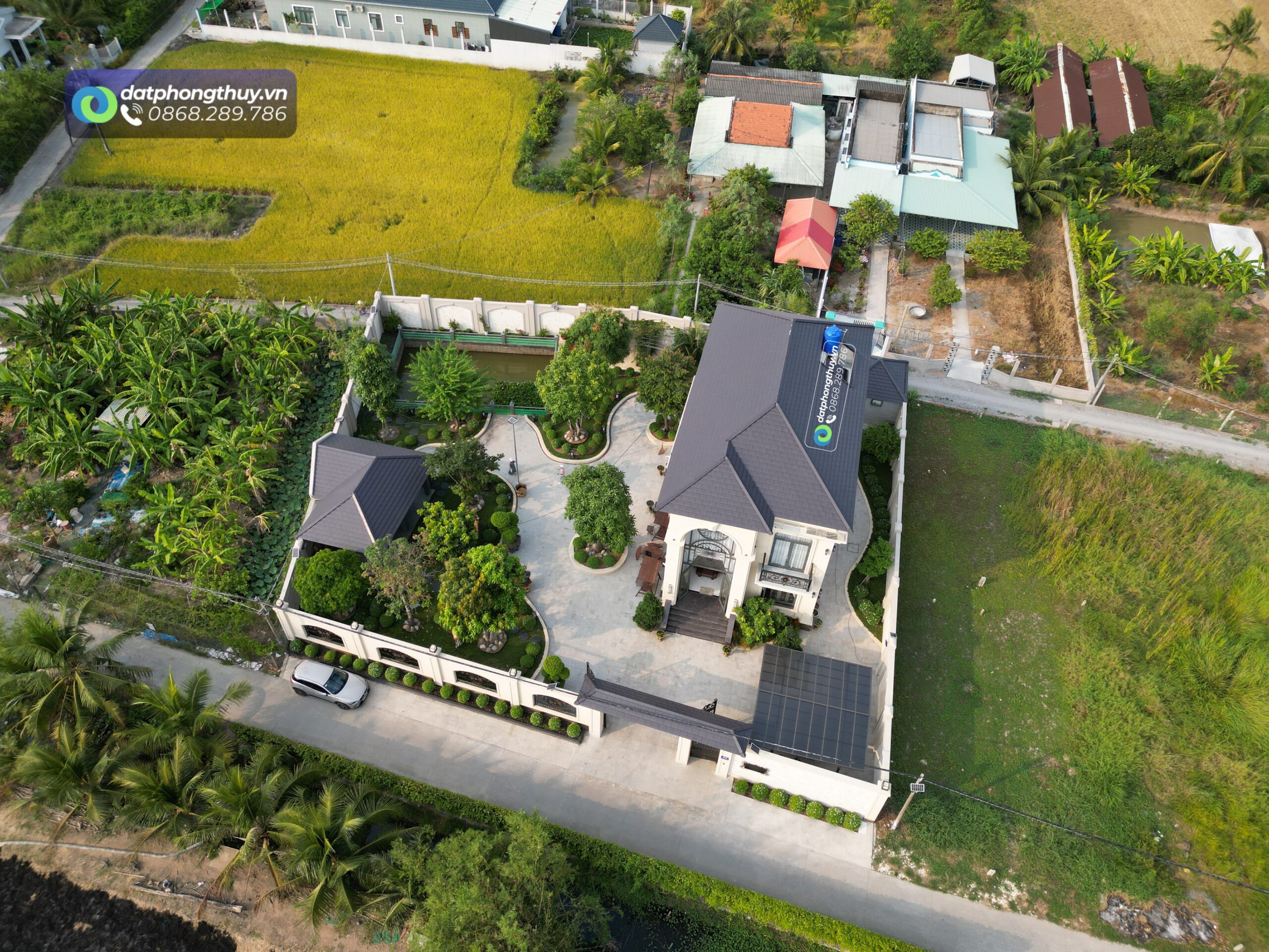 Bán biệt thự sân vườn – ao cá 1.257m² tại phước lợi bến lức long an