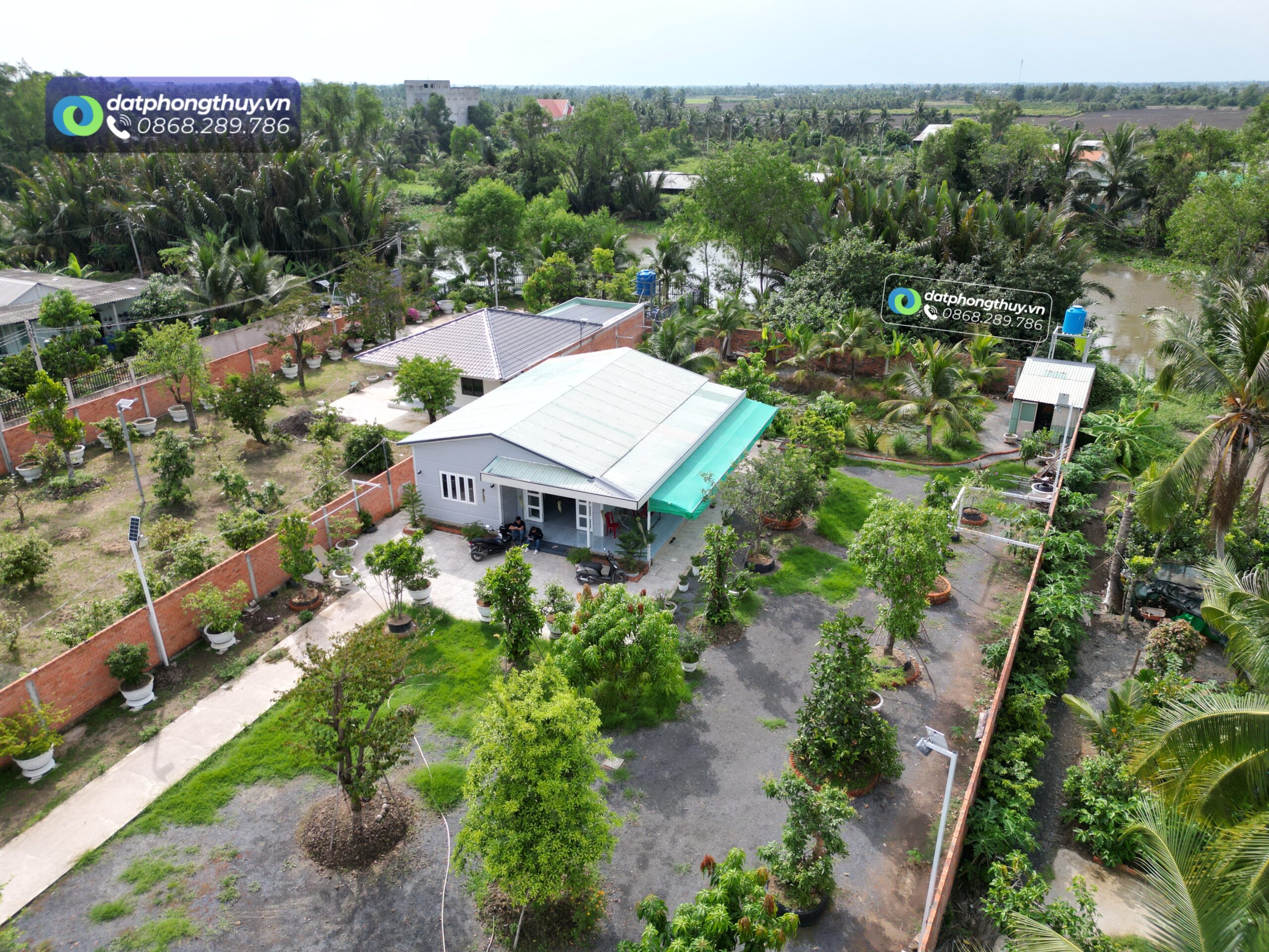Bán nhà sân vườn view sông lớn 1.169m² ven sài gòn tại tân bửu bến lức