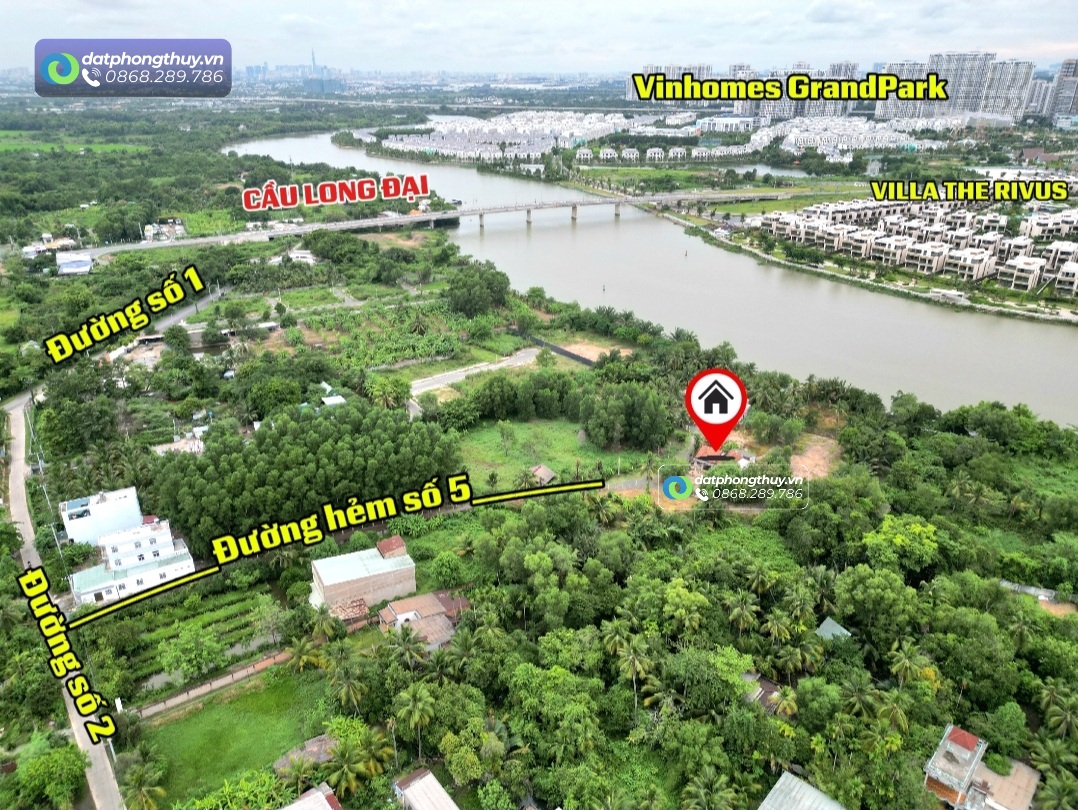 Bán đất view sông 3716m² đối diện vinhomes grand park quận 9 thủ đức